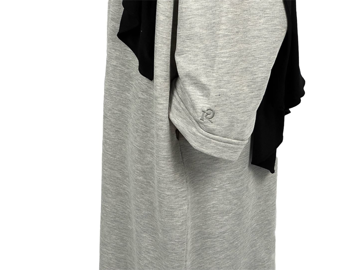 Grey Mottled Sweater Dress